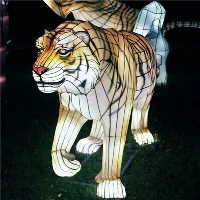 Ochiq o'yin -kulgi LED Xitoy hayvonlari yo'lbars chiroq